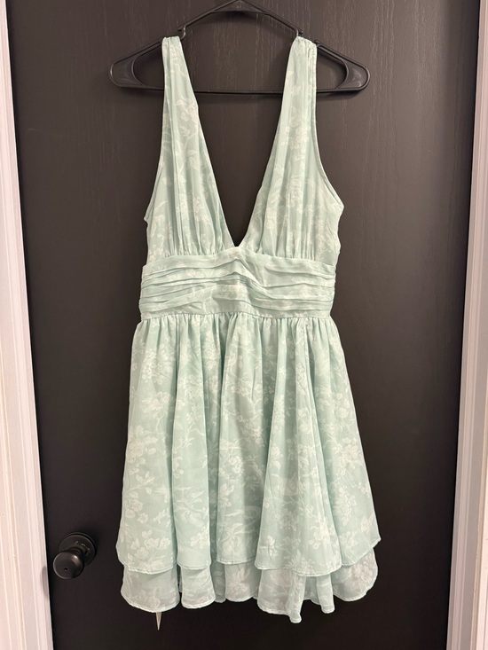 Abercrombie & Fitch Dresses & Skirts - Abercrombie Sleeveless Mint Floral V-Neck mini Dress